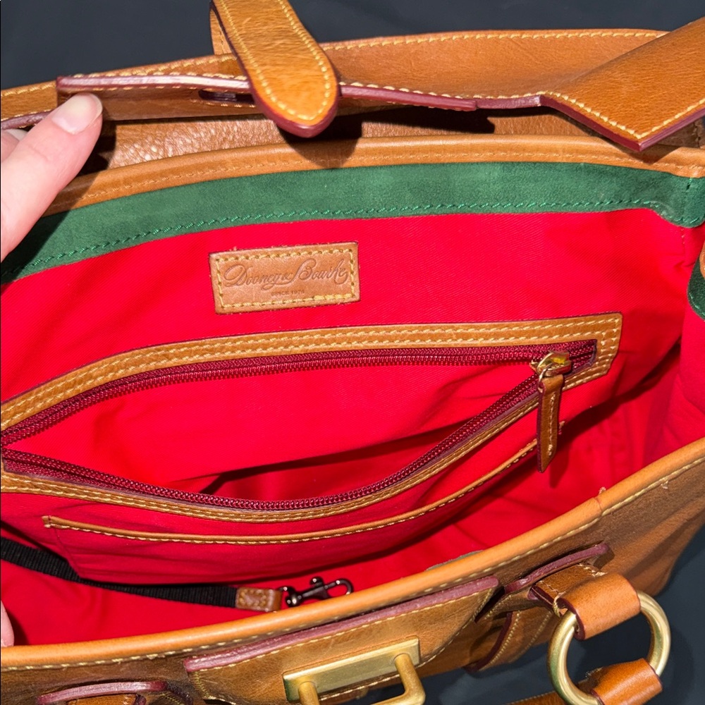 Dooney & Bourke Florentine Leather Tab Satchel - Picture 12 of 16